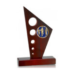 21CM WOODEN PLAQUE – CUSTOM RECOGNITION AWARD WITH PRINTED PLATE