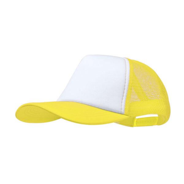 ZODAK TRUCKER CAP – 5-PANEL SOFT-FINISH POLYESTER CAP WITH WHITE FRONT PANEL - Image 5