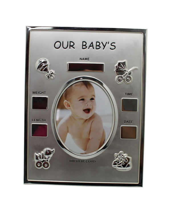 OUR BABY METALLIC FRAME 25*19CM - Image 1