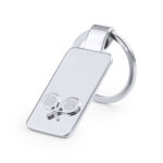 METAL PADDLE KEYRING IN SILVER FINISH - Image 2
